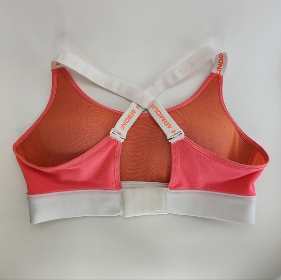 Under Armour Sweat Wicking Adjustable Strap Sports Bra - Picture 10 of 13